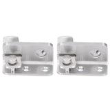 2 Sets Manual Door Bolt Stainless Steel PunchFree Bolt Lock Wardrobe Bathroom Door Accessories - 45-Degree Angle
