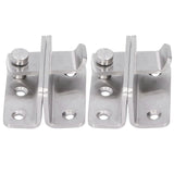 2 Sets Manual Door Bolt Stainless Steel PunchFree Bolt Lock Wardrobe Bathroom Door Accessories
