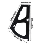 Shoes Cabinet Drawer Hinge Cold Rolled Steel Furniture Turning Rack Fittings Black