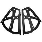 Shoes Cabinet Hinge 2-Layer Flip Turning Rack Cold Rolled Steel Furniture Accessory Black - Rear View