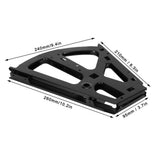 Shoes Cabinet Hinge 2-Layer Flip Turning Rack Cold Rolled Steel Furniture Accessory Black