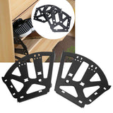 Shoes Cabinet Hinge Cold Rolled Steel 3-Layers Shoe Drawer Flip Rack Accessory Black - Extra Image