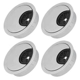 4 Set Desk Cable Wire Grommet PC Computer Desk Cord Grommet Cable Hole Cover Organizers50 Brushed