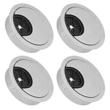 4 Set Desk Cable Wire Grommet PC Computer Desk Cord Grommet Cable Hole Cover Organizers50 Brushed