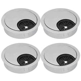 4 Set Desk Cable Wire Grommet PC Computer Desk Cord Grommet Cable Hole Cover Organizers50 Brushed