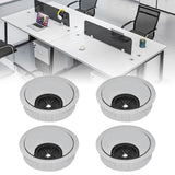 4 Set Desk Cable Wire Grommet PC Computer Desk Cord Grommet Cable Hole Cover Organizers50 Brushed