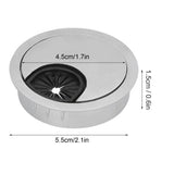 4 Set Desk Cable Wire Grommet PC Computer Desk Cord Grommet Cable Hole Cover Organizers50 Brushed