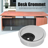 4 Set Desk Cable Wire Grommet PC Computer Desk Cord Grommet Cable Hole Cover Organizers50 Brushed - Extra Image