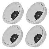 4 Set Desk Cable Wire Grommet PC Computer Desk Cord Grommet Cable Hole Cover Organizers53 Brushed - 45-Degree Angle