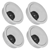 4 Set Desk Cable Wire Grommet PC Computer Desk Cord Grommet Cable Hole Cover Organizers53 Brushed