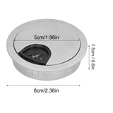 4 Set Desk Cable Wire Grommet PC Computer Desk Cord Grommet Cable Hole Cover Organizers53 Brushed - Extra Image