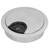 4 Set Desk Cable Wire Grommet PC Computer Desk Cord Grommet Cable Hole Cover Organizers53 Brushed