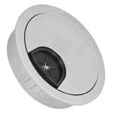4 Set Desk Cable Wire Grommet PC Computer Desk Cord Grommet Cable Hole Cover Organizers53 Brushed - Extra Image