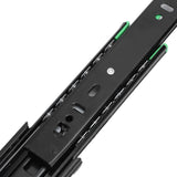 Drawer Slide Cold Rolled Steel 3-Section Damping Ball Bearing Track Rail Furniture Hardware - Extra Image