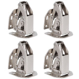 4Set Cabinet Hinges Bridge Shaped Door Hinge Kit for Cupboard Closet Wardrobe Furniture