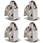 4Set Cabinet Hinges Bridge Shaped Door Hinge Kit for Cupboard Closet Wardrobe Furniture