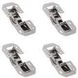 4Set Cabinet Hinges Bridge Shaped Door Hinge Kit for Cupboard Closet Wardrobe Furniture - Top-Down View