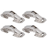 4Set Cabinet Hinges Bridge Shaped Door Hinge Kit for Cupboard Closet Wardrobe Furniture
