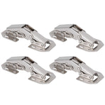 4Set Cabinet Hinges Bridge Shaped Door Hinge Kit for Cupboard Closet Wardrobe Furniture