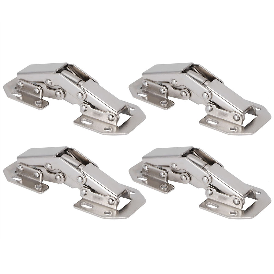 4Set Cabinet Hinges Bridge Shaped Door Hinge Kit for Cupboard Closet Wardrobe Furniture