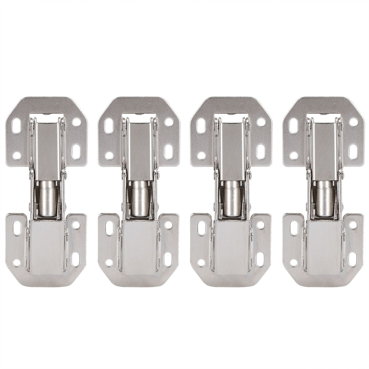 4Set Cabinet Hinges Bridge Shaped Door Hinge Kit for Cupboard Closet Wardrobe Furniture