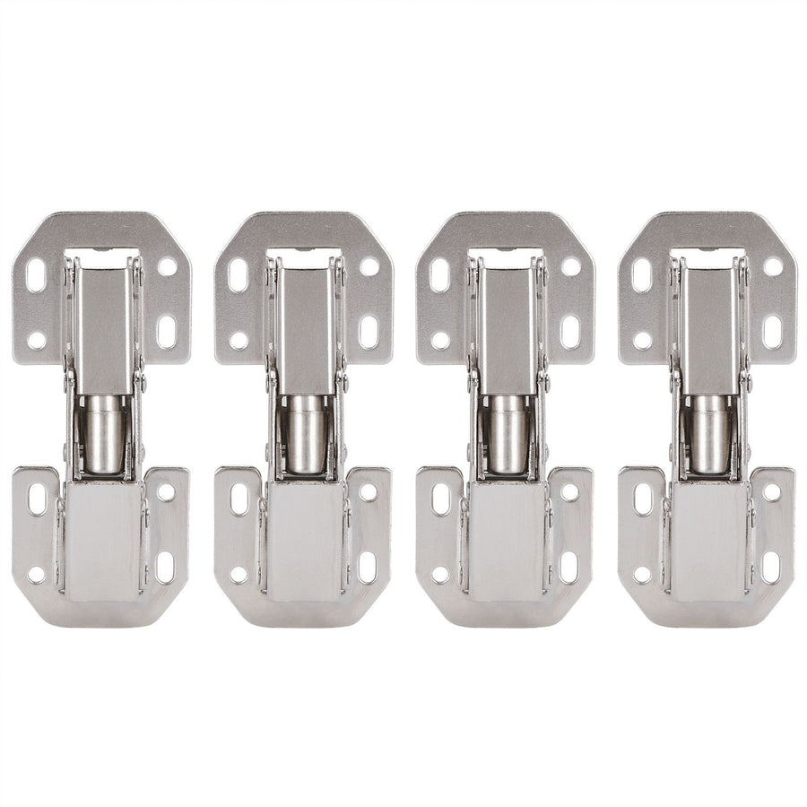 4Set Cabinet Hinges Bridge Shaped Door Hinge Kit for Cupboard Closet Wardrobe Furniture