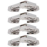 4Set Cabinet Hinges Bridge Shaped Door Hinge Kit for Cupboard Closet Wardrobe Furniture - Close-Up Angle