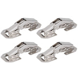 4Set Cabinet Hinges Bridge Shaped Door Hinge Kit for Cupboard Closet Wardrobe Furniture
