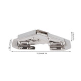 4Set Cabinet Hinges Bridge Shaped Door Hinge Kit for Cupboard Closet Wardrobe Furniture - Extra Image