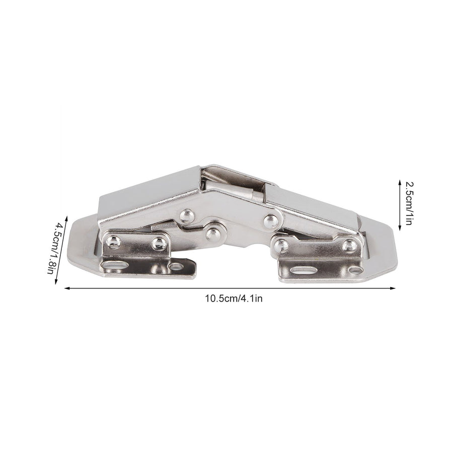 4Set Cabinet Hinges Bridge Shaped Door Hinge Kit for Cupboard Closet Wardrobe Furniture