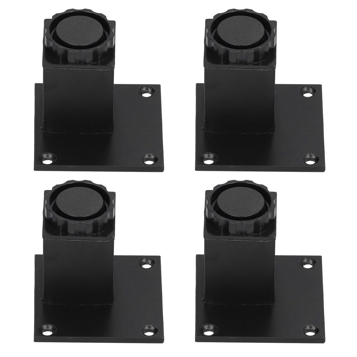 4Pcs/Set Furniture Leg Adjustable Height Aluminum Alloy Square Support for Sofa Cabinet60mm
