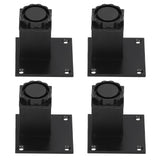 4Pcs/Set Furniture Leg Adjustable Height Aluminum Alloy Square Support for Sofa Cabinet60mm