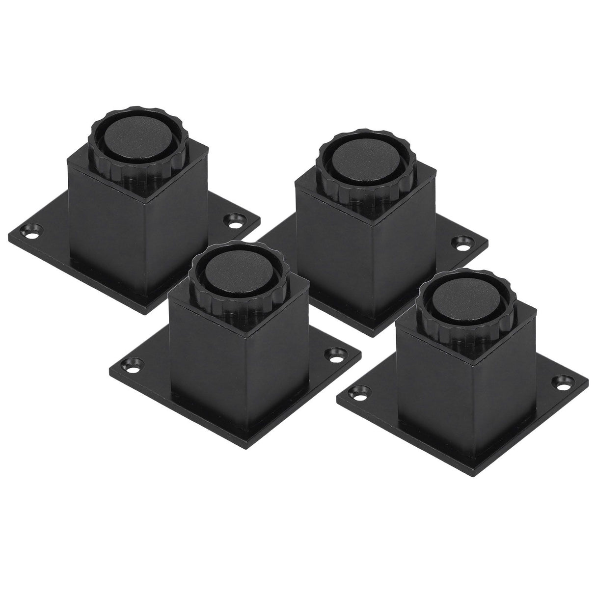 4Pcs/Set Furniture Leg Adjustable Height Aluminum Alloy Square Support for Sofa Cabinet60mm