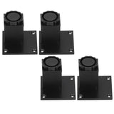 4Pcs/Set Furniture Leg Adjustable Height Aluminum Alloy Square Support for Sofa Cabinet60mm - Rear View