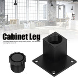 4Pcs/Set Furniture Leg Adjustable Height Aluminum Alloy Square Support for Sofa Cabinet60mm - Extra Image