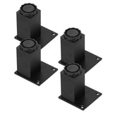 4Pcs/Set Furniture Leg Adjustable Height Aluminum Alloy Square Support for Sofa Cabinet80mm