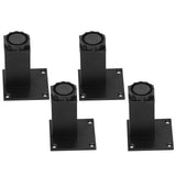 4Pcs/Set Furniture Leg Adjustable Height Aluminum Alloy Square Support for Sofa Cabinet80mm - 45-Degree Angle