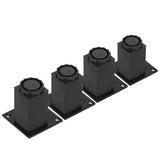 4Pcs/Set Furniture Leg Adjustable Height Aluminum Alloy Square Support for Sofa Cabinet80mm