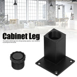 4Pcs/Set Furniture Leg Adjustable Height Aluminum Alloy Square Support for Sofa Cabinet80mm - Extra Image