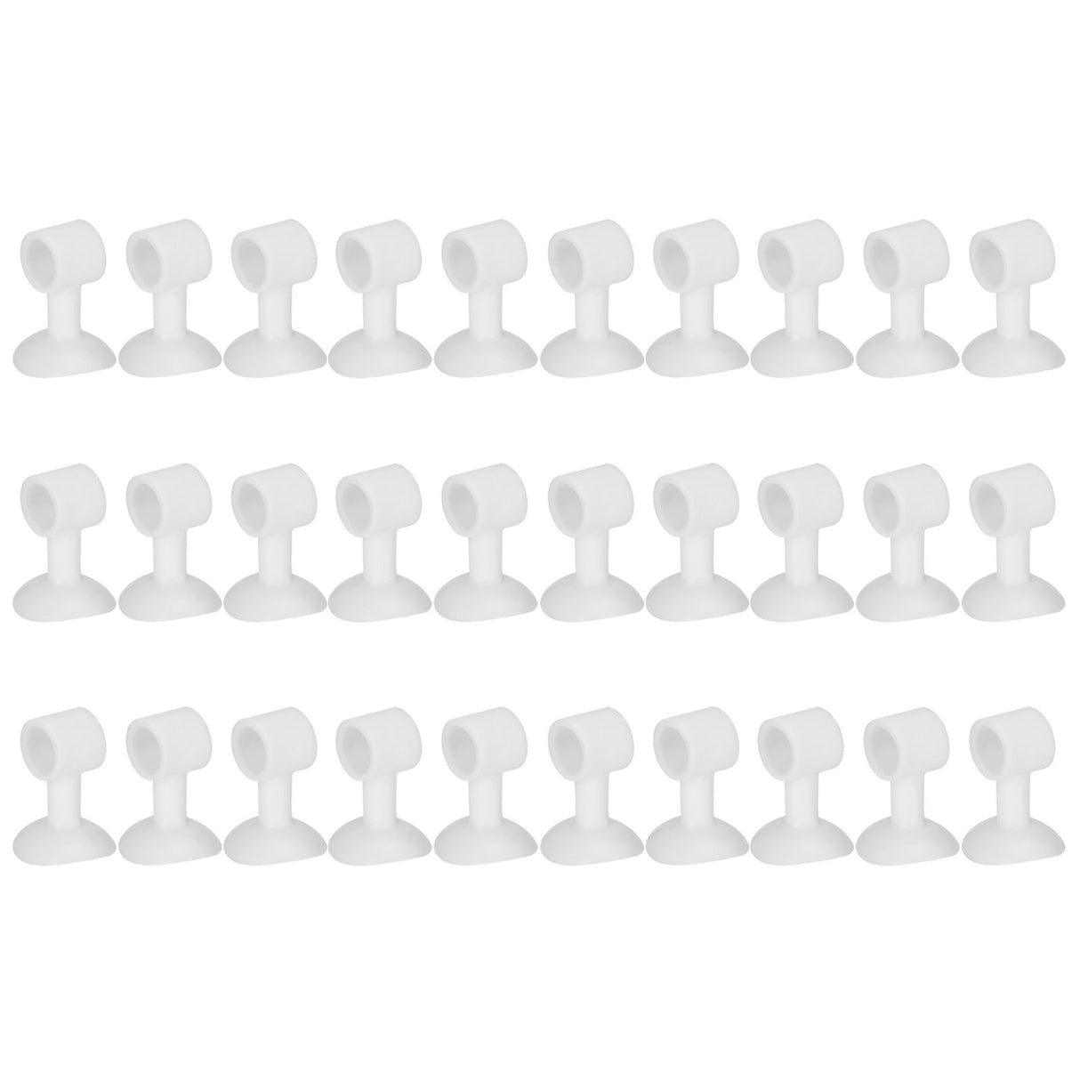 30Pcs Door Stopper Silicone Anti-Collision Door Handle Stopper Mute Suction Buffer Crash Pad