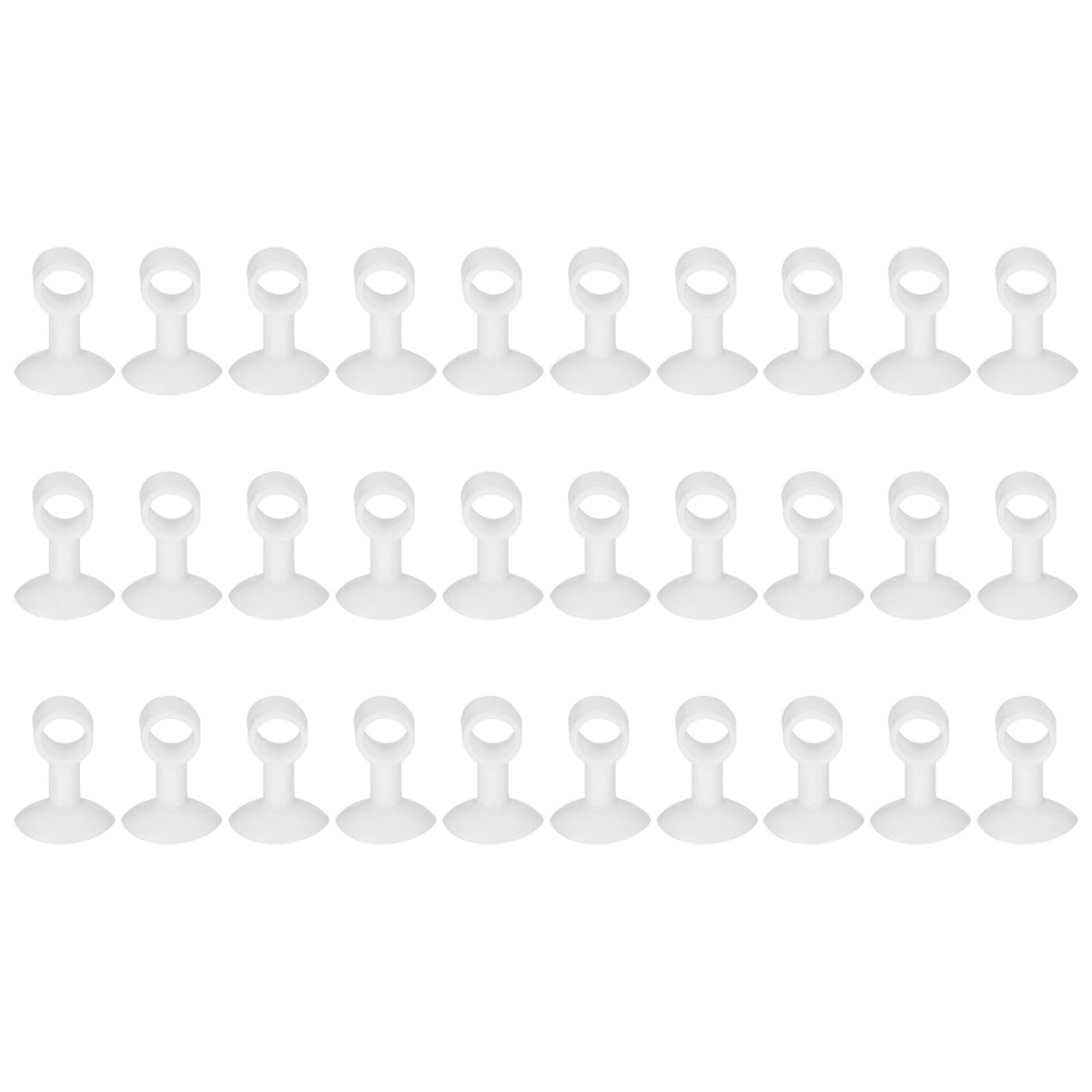 30Pcs Door Stopper Silicone Anti-Collision Door Handle Stopper Mute Suction Buffer Crash Pad