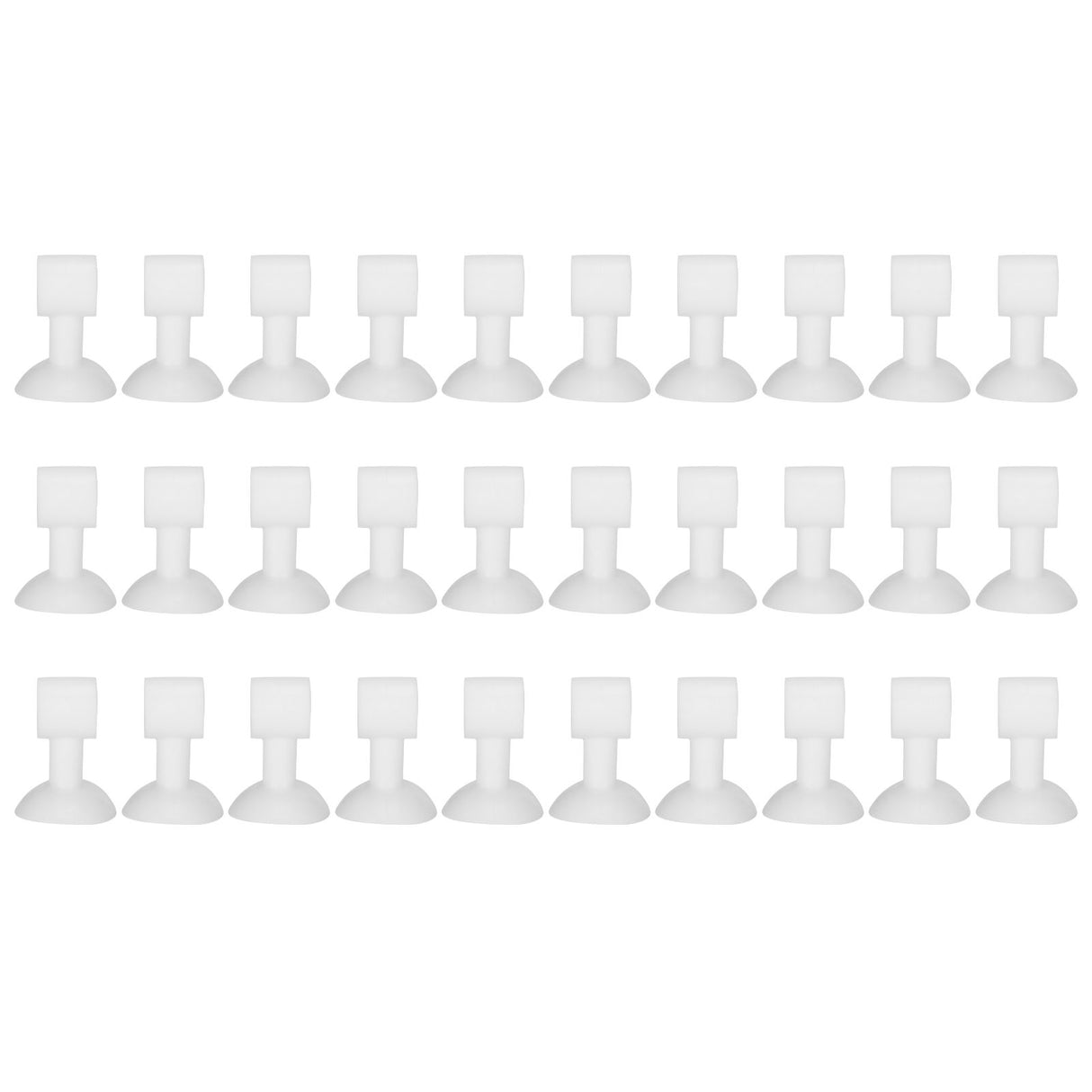 30Pcs Door Stopper Silicone Anti-Collision Door Handle Stopper Mute Suction Buffer Crash Pad