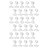 30Pcs Door Stopper Silicone Anti-Collision Door Handle Stopper Mute Suction Buffer Crash Pad - 45-Degree Angle