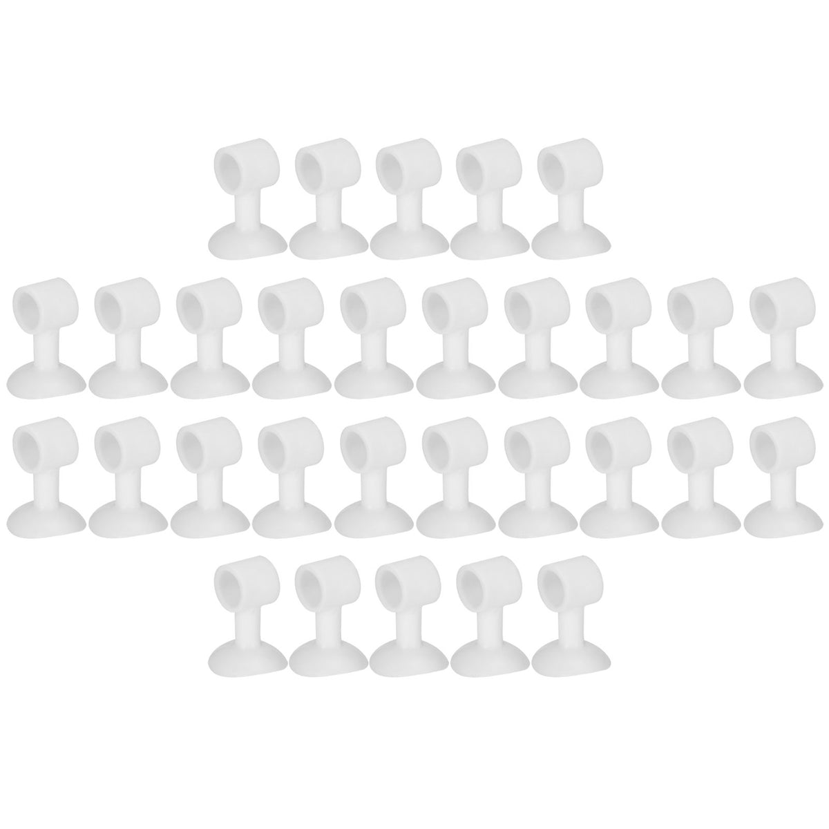 30Pcs Door Stopper Silicone Anti-Collision Door Handle Stopper Mute Suction Buffer Crash Pad