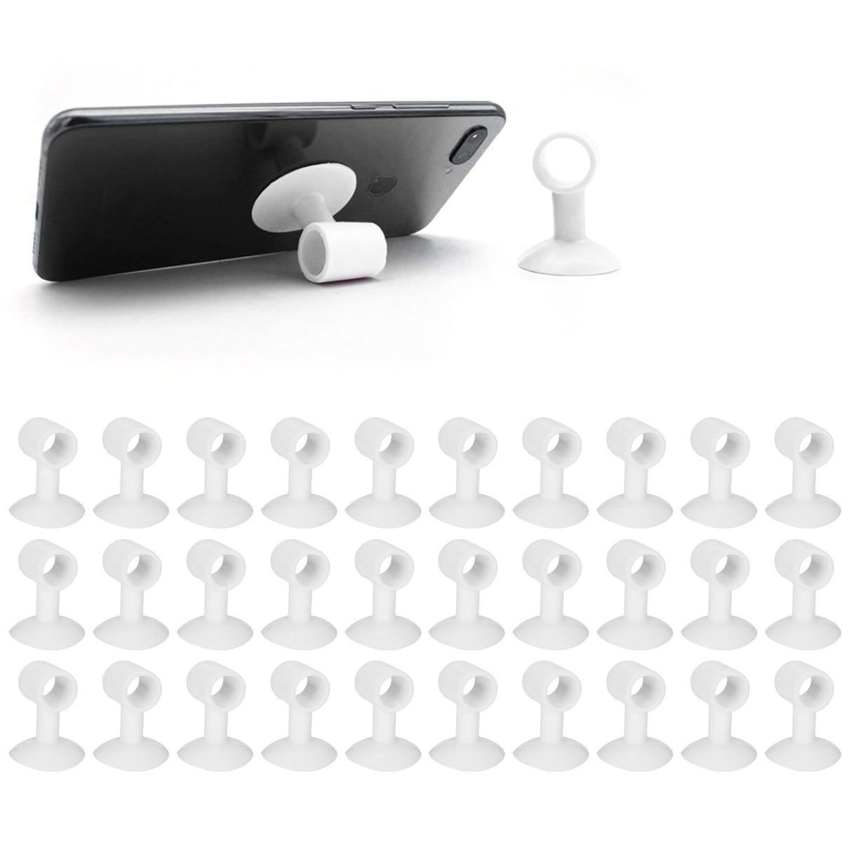 30Pcs Door Stopper Silicone Anti-Collision Door Handle Stopper Mute Suction Buffer Crash Pad