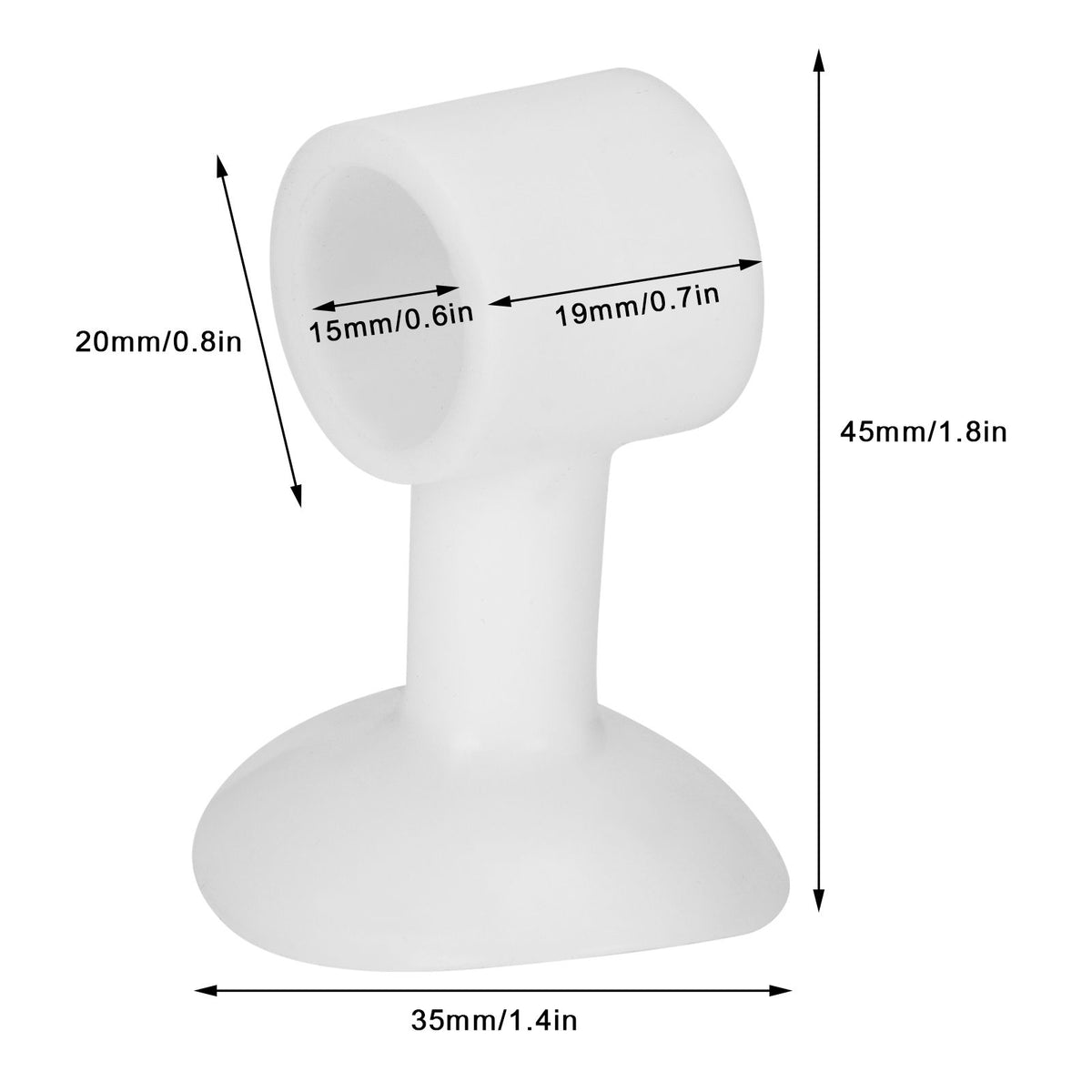 30Pcs Door Stopper Silicone Anti-Collision Door Handle Stopper Mute Suction Buffer Crash Pad