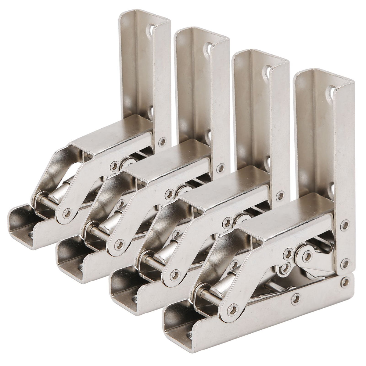 4 Sets Cabinet Hinges Bridge Shaped Cupboard Door Hinges Furniture Hardware Supplies