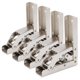 4 Sets Cabinet Hinges Bridge Shaped Cupboard Door Hinges Furniture Hardware Supplies