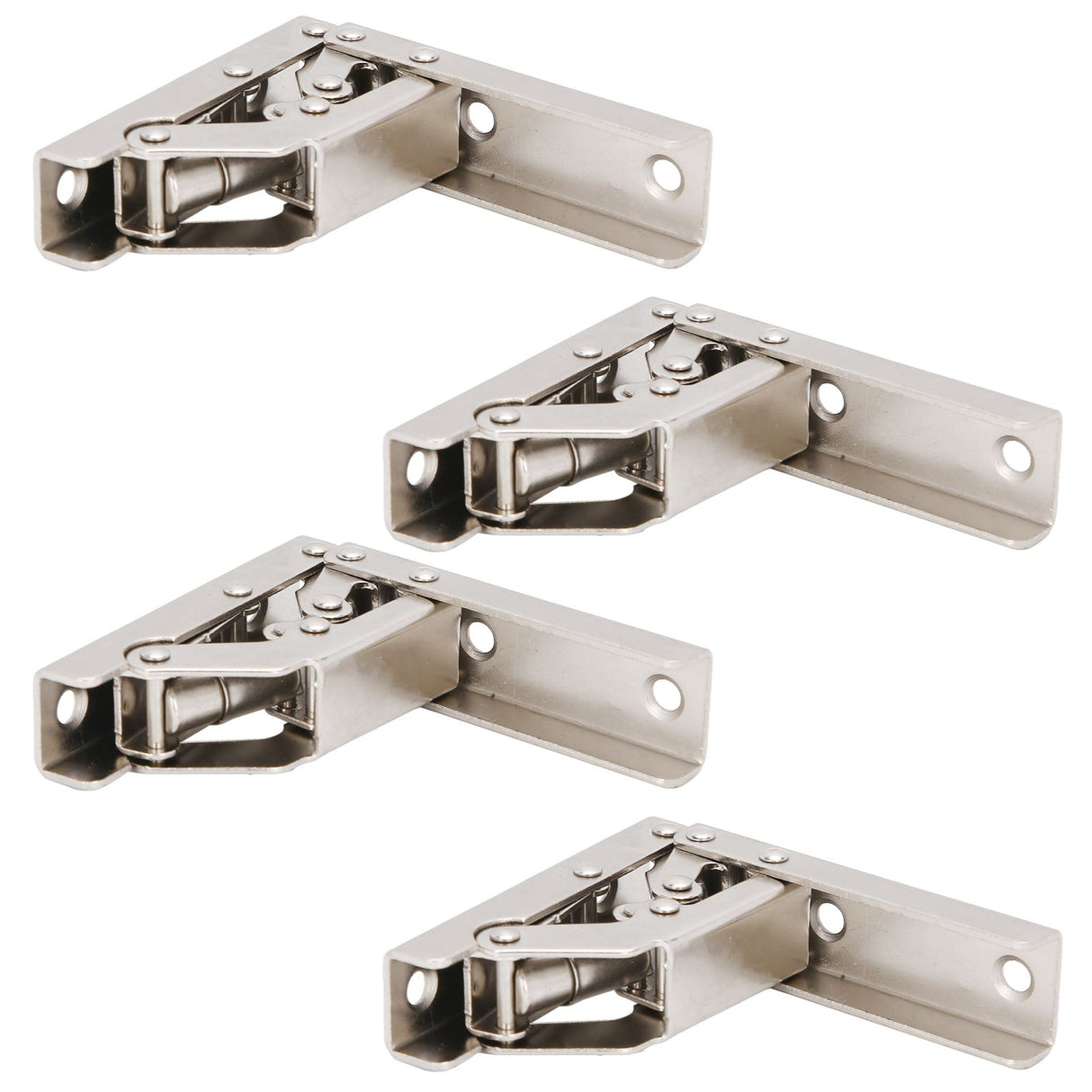 4 Sets Cabinet Hinges Bridge Shaped Cupboard Door Hinges Furniture Hardware Supplies