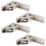 4 Sets Cabinet Hinges Bridge Shaped Cupboard Door Hinges Furniture Hardware Supplies - Top-Down View